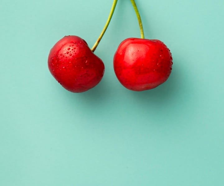 a pair of cherries